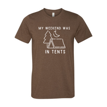 Load image into Gallery viewer, My weekend was in tents